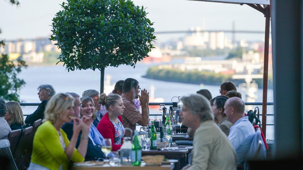 Rainvilles Elbterrassen Hamburg Bagian luar foto